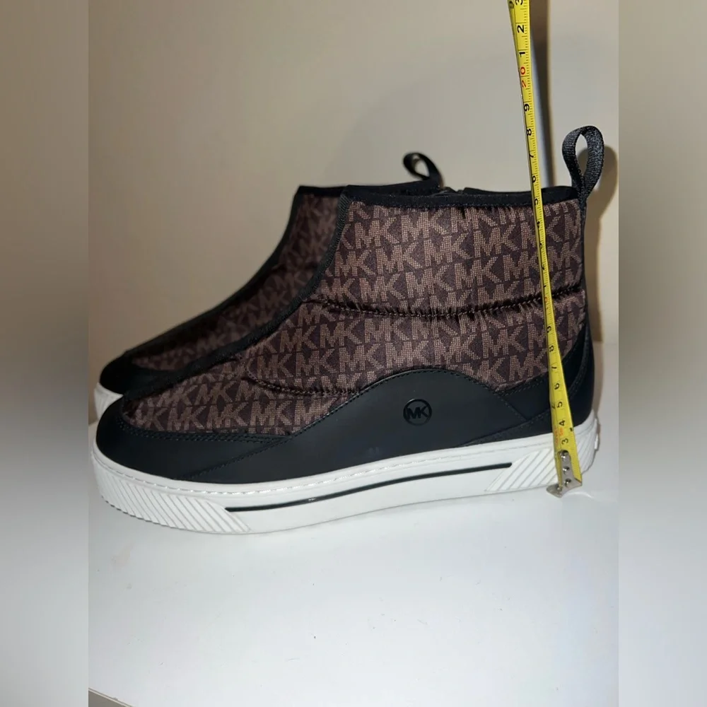 Men’s MICHAEL KORS Baxter Logo Quilted Nylon Sneaker Boots Shoes Sz 8.5 - Picture 13 of 14